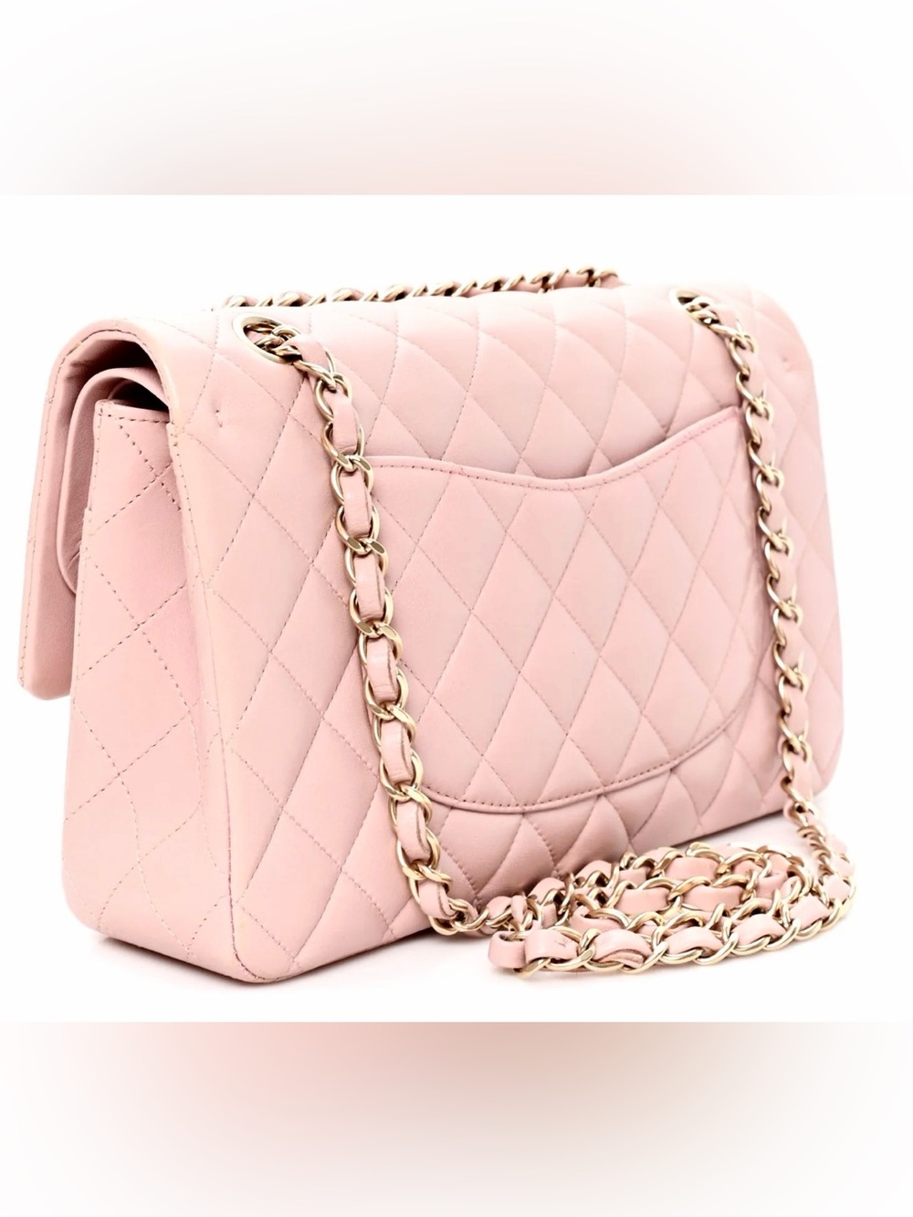 CHANEL Baby Pink Quilted Flap Shoulder Bag with Gold Hardware - Picture 2 of 4